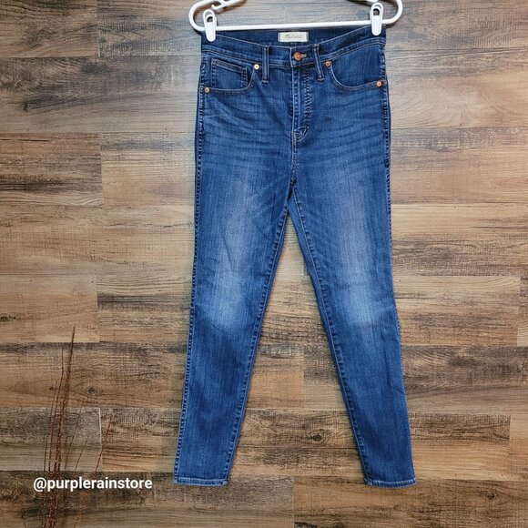 Madewell Jeans 28 Skinny 10" High Rise Danny Wash G7391 Stretch Tummy Control - Picture 1 of 13